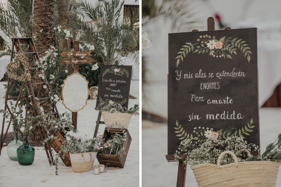 decoración de boda en Villa María Bonita Crevillente