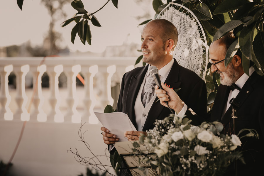 la ceremonia de boda en villa maría bonita