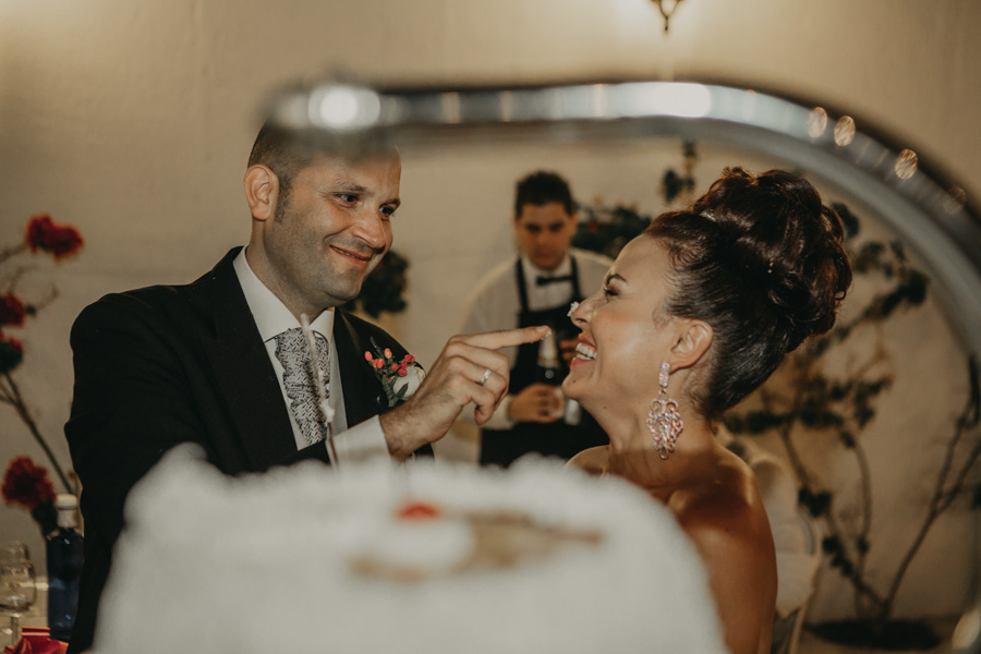 tarta de boda en Villa María Bonita 