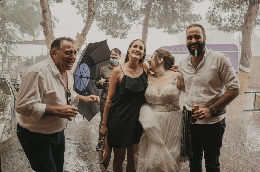 Boda Vanessa y Albert bajo la lluvia